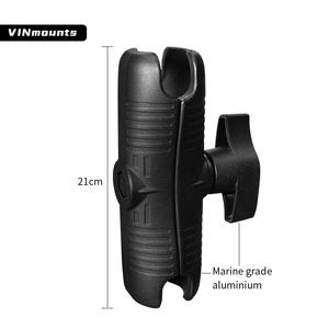 حامل كروي 2.25 بوصة قابل للدوران 360 درجة مع محول شاشة VESA 100×100 ملم، حامل كمبيوتر للسيارة والشاحنة، ذراع شاشة لرام - Product Image 2