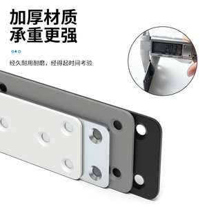 Support d'angle plat en acier laminé à froid en forme de L pour porte d'armoire – Connecteur de quincaillerie durable - Product Image 1