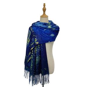 Impression personnalisée hiver chaud pas cher Pashmina écharpes et châles cachemire Pashmina châle hiver <span class=keywords><strong>Chal</strong></span> De Pashmina - Product Image 2