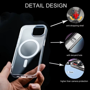 Coque transparente haute qualité pour iPhone 17 Pro, antichoc, en TPU souple et PC rigide, pour iPhone 17 Pro Max - Product Image 2