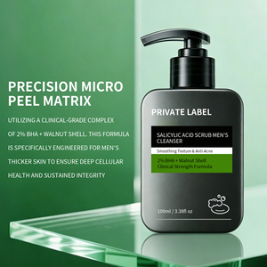 Exfoliante con 2% de Ácido Salicílico BHA, Limpiador Facial para Hombre, Micropeeling de Precisión para Suavizar la Piel, Fórmula Clínica, 100ml, OEM - Product Image 4