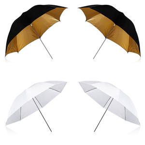 33 pulgadas 83cm negro oro foto <span class=keywords><strong>estudio</strong></span> Flash paraguas suave accesorio Premium para fotografía - Product Image 5
