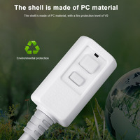 Prise électrique à 3 broches RIFENG en matériau PC 15A 125V IP54 avec protection contre les surtensions LCDI pour usage domestique