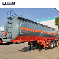 45000L Kohlenstoffstahl-Sattelauflieger-Tankwagen für Diesel-/Benzintransport, 3-Achser, 30 Tonnen Kapazität, Shandong