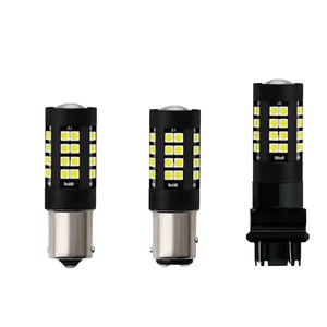 หลอดไฟ LED ไฟเลี้ยวรถยนต์ รุ่นใหม่ ป้องกันการกระพริบ T20 1156 3030 36SMD ความสว่างสูง 12V 10W แบบ Toppled - Product Image 1