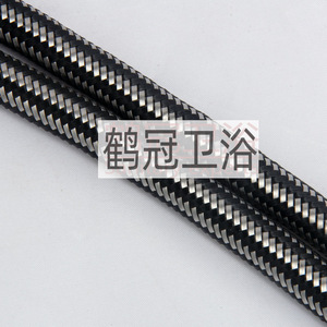 Manguera flexible trenzada de acero inoxidable de 1/2 pulgada con cabezal único de alta presión para grifo de fregadero, tubería de suministro de agua - Product Image 3