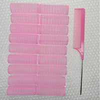 Bigoudis en plastique froids sans chaleur, rouleaux professionnels pour salon de coiffure, bigoudis DIY pour coiffure bouclée, outils pour cheveux, peigne à queue de rat