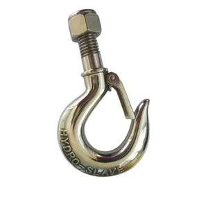 重型吊钩5/8 ”不锈钢起重机吊钩柄钩，带闩锁