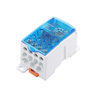 Boîtier de distribution Ukk500, 8 prises, 250A, 1000V AC, bornier de câblage industriel, montage sur rail DIN - Product Image 4