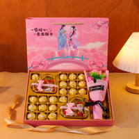 Boîte d'emballage de chocolat sucré boîte de luxe de chocolats avec couvercle