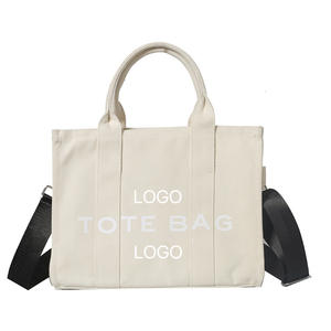 Nuova moda borsa a tracolla alfabeto di grande capacità per donna con chiusura a cerniera materiale in tela Design portatile-spaziosa borsa a tracolla - Product Image 1