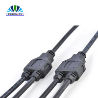 Connecteur en Y solaire certifié 1500V Parko PK15-BC001, 2 vers 1, mâle/femelle, bornes en cuivre étamé pour système d'énergie solaire