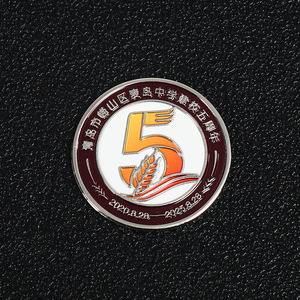 Badges et médailles en alliage Yingzhou avec fermoir papillon pour cadeaux d'affaires, conception de logo personnalisée - Product Image 3