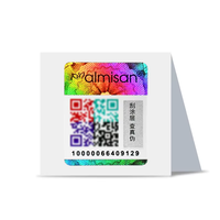 Système de vérification d'étiquette d'hologramme de sécurité d'autocollant de code QR holographique anti-contrefaçon personnalisé