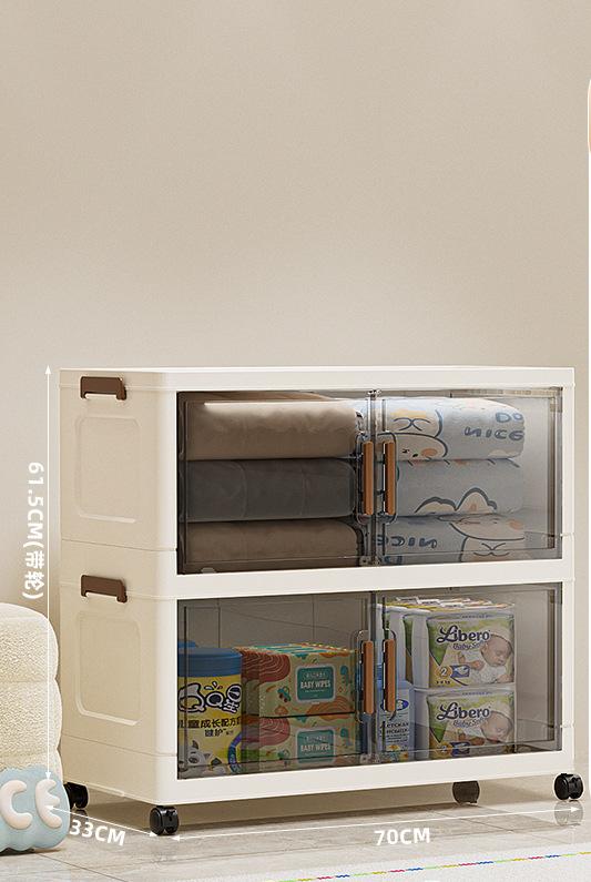 2-layer full door - transparent gray