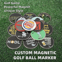 Marqueur de balle de golf créatif en métal émaillé, logo personnalisé, design mignon, vente en gros, accessoires de golf en vrac, cadeau promotionnel pour tournoi