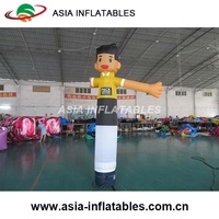 Homme gonflable publicitaire personnalisé, tube d'air factice, homme gonflable qui fait des signes, danseur aérien gonflable