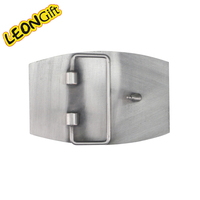 Boucles de ceinture de luxe personnalisées de haute qualité pour hommes, en laiton, avec logo tendance, vente en gros