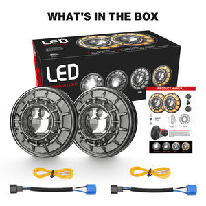 Phare étoile populaire 7 pouces Led phare rond jour fabricant avec démon ange yeux Rgb App contrôle phare <span class=keywords><strong>pour</strong></span> Jeep Jk - Product Image 6