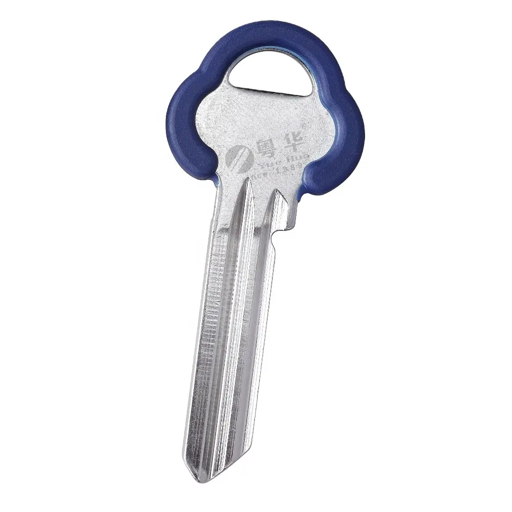 กุญแจล็อคบ้านปลอดภัยกุญแจเปล่ากุญแจหัวพลาสติกเปล่าสำหรับเครื่องตัดกุญแจ