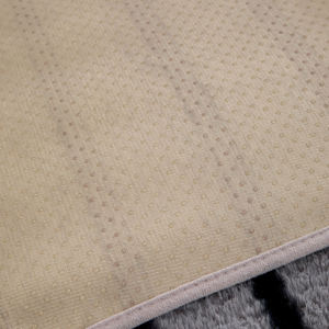 Funda para silla reclinable de pelo de conejo a rayas moderna, funda para sofá, aislamiento de felpa antideslizante adecuado para sillón reclinable individual - Product Image 4