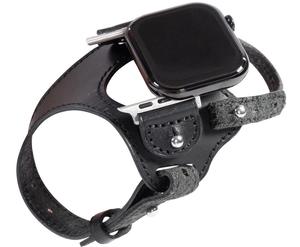 Bracelet rétro pour <span class=keywords><strong>Apple</strong></span> <span class=keywords><strong>Watch</strong></span> Series 10 44 mm 40 mm Correa Bracelet en cuir véritable pour la conduite - Product Image 4