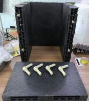 Coffrage en plastique léger PP ABS, panneau en plastique pour béton pour la construction de dalles, murs et colonnes d'hôtel, moule à béton