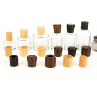 Tapa de perfume personalizada YUESHEN de madera de fresno con 15 dientes, tapa de aceite esencial de haya y nogal, piezas de mecanizado CNC de madera para tapas de perfume