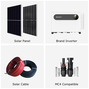 สถานีพลังงานแสงอาทิตย์ Growatt สำหรับใช้งานในอุตสาหกรรมแบบเชื่อมต่อกับระบบไฟฟ้า 80kw 100kw 120kw ระบบโซลาร์กริดไท 100KW ระบบพลังงานแสงอาทิตย์ - Product Image 2