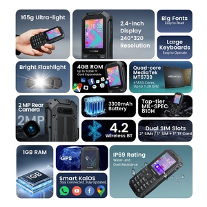 Blackview N1000 Smartphone Robusto, MediaTek MT6739, Display da 2,4 Pollici, Telefono <span class=keywords><strong>Cellulare</strong></span> Dual 4G con Tasto di Chiamata per Anziani - Product Image 2