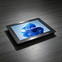 Panel PC Industrial de 15 Pulgadas con Pantalla Táctil Capacitiva Integrada en Panel de Aluminio, Montado en Pared, con CPU Intel I5 de 12.ª Generación y Doble LAN