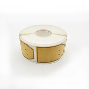 Etiquetas Decorativas de Papel Kraft Marrón Hechas a Mano por Rollo, 600 Etiquetas Adhesivas para Envolver Regalos de Navidad - Product Image 2