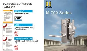 Serrure de porte coupe-feu <span class=keywords><strong>KEYMAN</strong></span>, homologuée 3H ANSI Grade 1, durable, à mortaise, pour passage de couloir, avec installation facile - Product Image 5