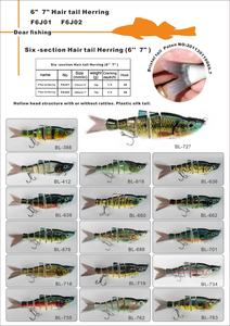 Leurres de pêche au hareng en queue de soie en plastique réalistes - Product Image 6