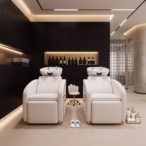 Sillón de Masaje de Algodón de Lujo con Forma de Naranja, de Alta Calidad, Color Personalizable, Cama de Champú para Salón de Belleza - Product Image 1
