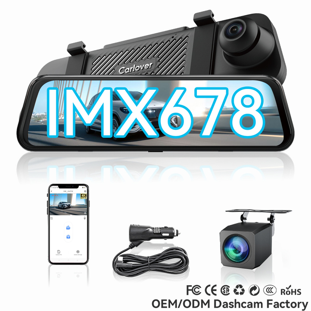 Carlover AI Dashcam IMX678 STARVIS 2 4K Dual Lens 5G WiFi GPS ADAS WDR IPS Screen Parking Monitor Video Recorder