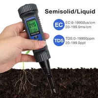pH-mètre numérique portable avec écran LCD, mesure TDS/EC/Température pour viande, pâte, fruits, fromage, sol, conception à pointe