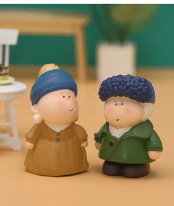 Boîte Mystère Demi-Lune Géante : Figurine d'Artiste Obèse, Statue de Chef-d'œuvre de Peinture Célèbre, Décoration Créative de Bureau - Product Image 6