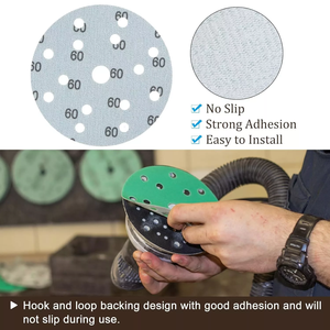 6inch Green Aluminum Oxide Abrasive Discs 15 Hole <strong>Hook</strong> <strong>Loop</strong> Sanding Disc 40-2000# OEM Cutting Wheels for Grinder - Product Image 4