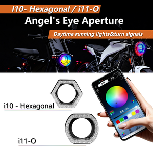 Anillos de Luz LED para Automóvil, Ojos de Ángel, <span class=keywords><strong>Halo</strong></span>, Luces DRL, Luces Intermitentes, <span class=keywords><strong>Control</strong></span> por Aplicación, Faros Delanteros, Luces de Circulación Diurna - Product Image 2