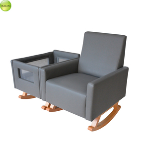 Tall Back Rocking Sofa Chair <strong>Nursery</strong> Glider Upholstered Accent <strong>Armchair</strong> with Baby Seat - Product Image 5