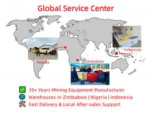 Planta de procesamiento de oro de roca de alta eficiencia, separador de gravedad, maquinaria, centro de servicio global en Indonesia, Zimbabue, Nigeria - Product Image 6