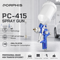 Pistolet à air comprimé pour peinture automobile PORPHIS PC-415 MP 1.3/1.4/1.6/1.8mm, outil pneumatique