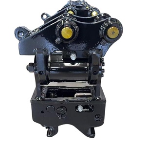 Attache rapide hydraulique inclinable à 180 degrés compatible avec Kubota KX057 <span class=keywords><strong>308</strong></span> Yanmar ViO55 Mini-excavatrice, coupleur inclinable avec double verrouillage - Product Image 3