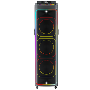 Nueva caja de madera de herramientas 3x8 pulgadas 100W <span class=keywords><strong>RMS</strong></span> gran sonido Potente portátil Parlantes Bluetooth fiesta altavoz con 2 uds MICRÓFONO INALÁMBRICO - Product Image 2