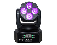 STSLITE Mini Proyector LED RGBW 4 en 1 con Cabezal Móvil para Fiestas Familiares
