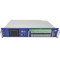 Penguat Serat Optik EDFA 32/64 Port 15-20dBm 2U LC XGS-PON 64X20 dengan Layar Sentuh LCD dan WDM XGS-PON JDSU IPG Pump