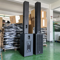 Système audio portable stéréo professionnel Mellisong YZ212, double caisson de basses de 12 pouces, colonne active en plastique, haut-parleur 1.1 Stage
