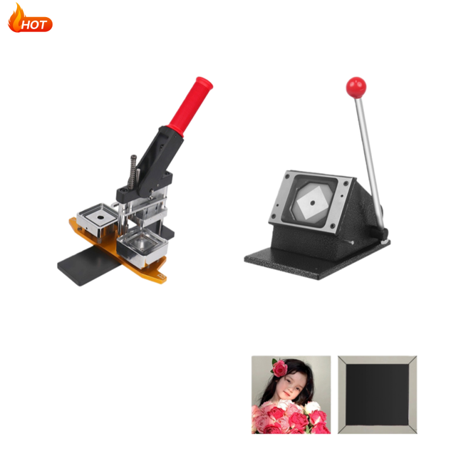 2025 Commercial Manual Tinplate Button Badge Maker Machine with Motor & Bearing Core Components 1000 Sets Kit