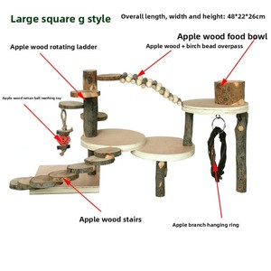 Juguete transfronterizo para hámster: plataforma redonda con escalera, para paisajismo, escondite y dentición - Product Image 4